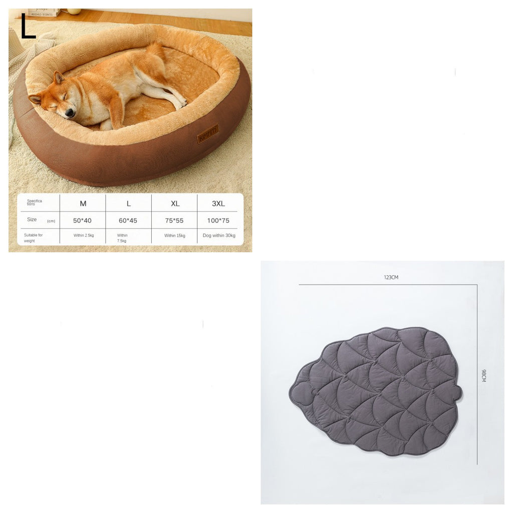 Soft Washable Pet Bed With Removable Cover