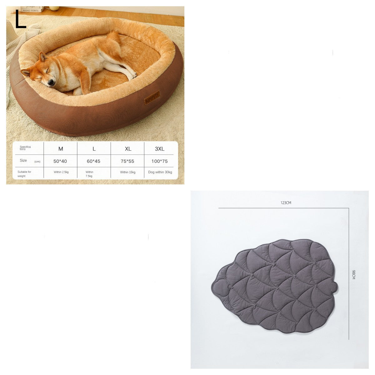 Soft Washable Pet Bed With Removable Cover