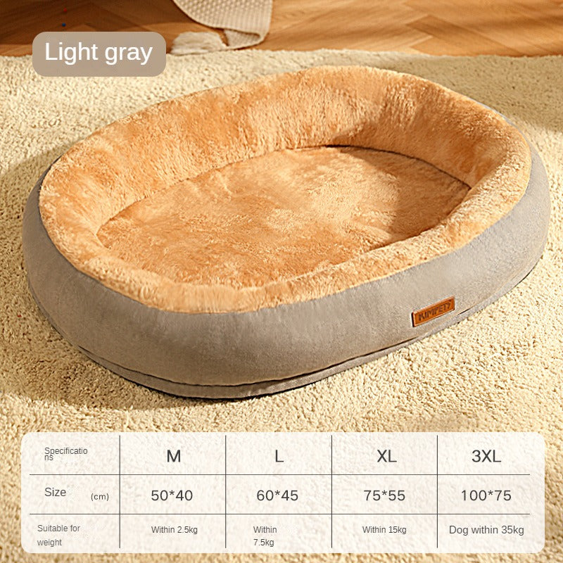 Soft Washable Pet Bed With Removable Cover